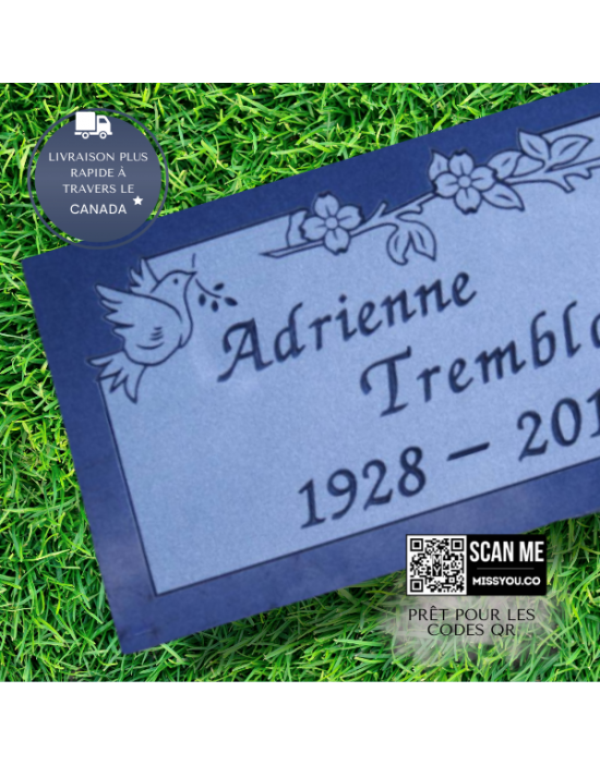 Plaque Funéraire en Granit #036